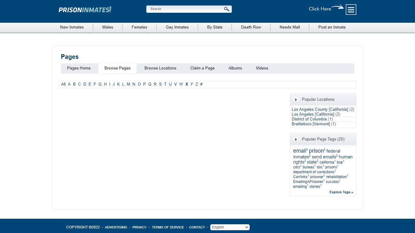 PrisonInmates.com - Browse Pages